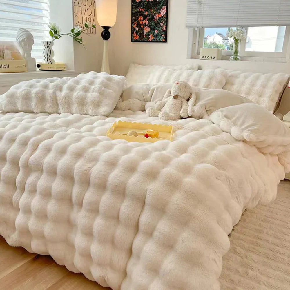 Noël & Co. Faux Rabbit Fleece Cover