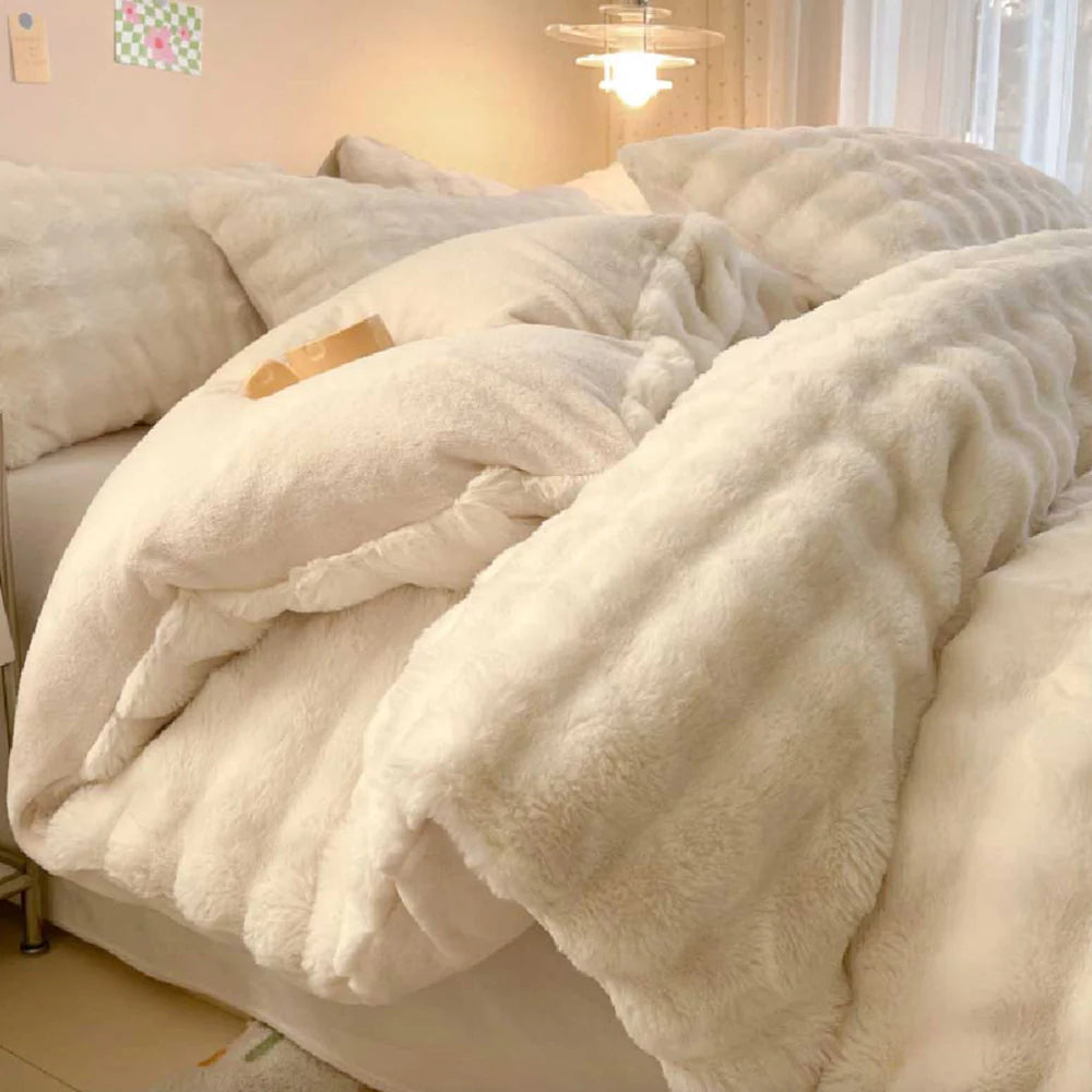 Noël & Co. Faux Rabbit Fleece Cover