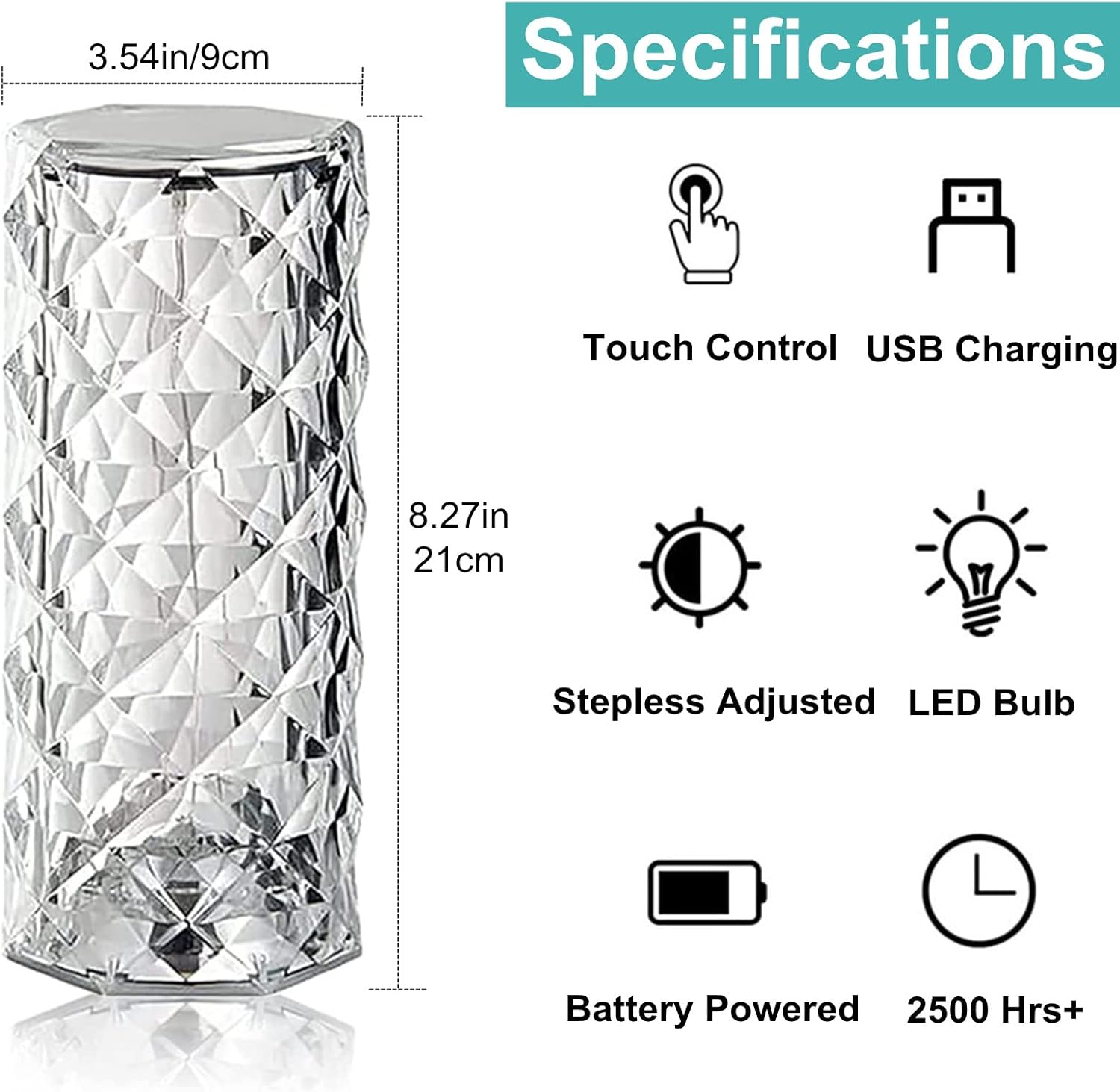Noël & Co. Crystal Mood Lamp